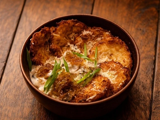 ДЕРУНИ TREF та строганов грибний з трюфелем .