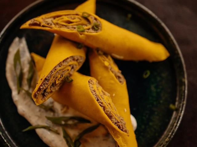 Млинці морквяні з курячою печінкою