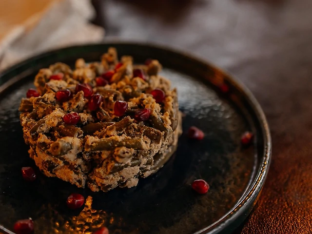 Стрючкова квасоля з горіховою пастою