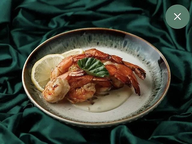 Креветка тигрова на грилі