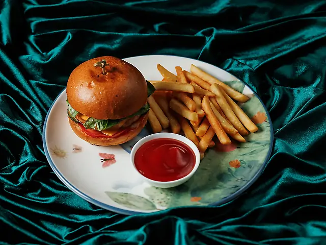 Бургер з лососем