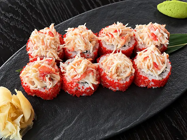 Рол вулкан з крабом