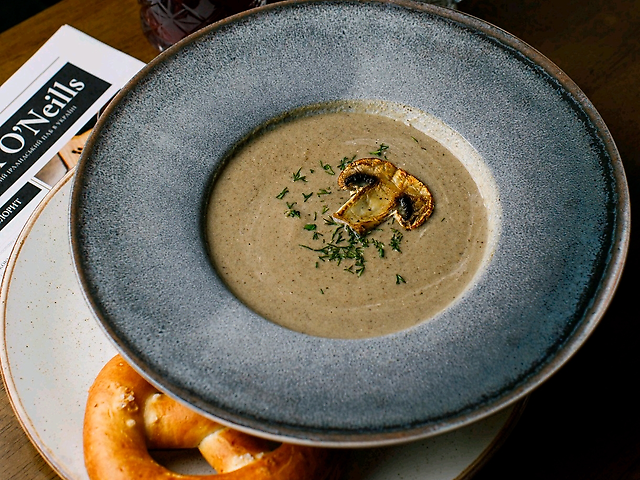 Крем - суп грибний