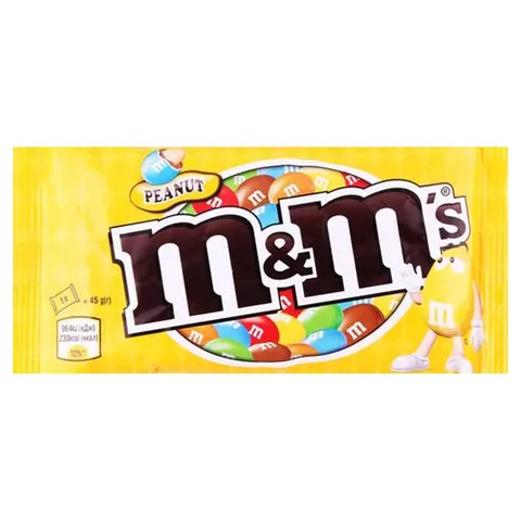 Драже М&amp;М арахiс та мол. шок. 45г (32523)