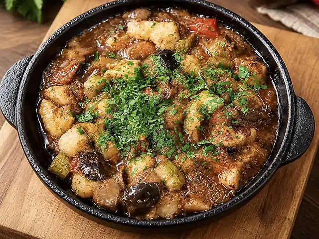 Куряче філе з овочами