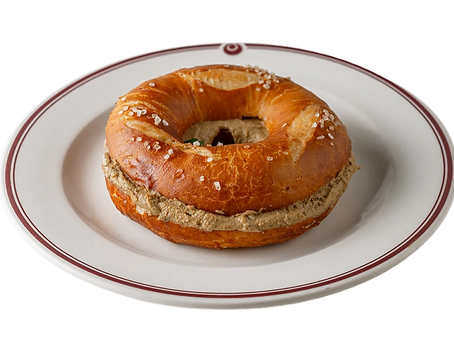 Одеський бублик з паштетом з печінки курчати