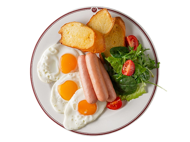 Яєшня оката з сосисками