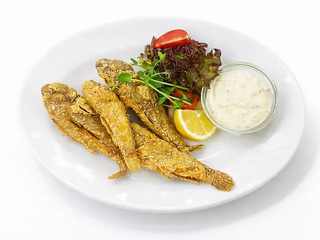 Бичок чорноморський з соусом тар-тар