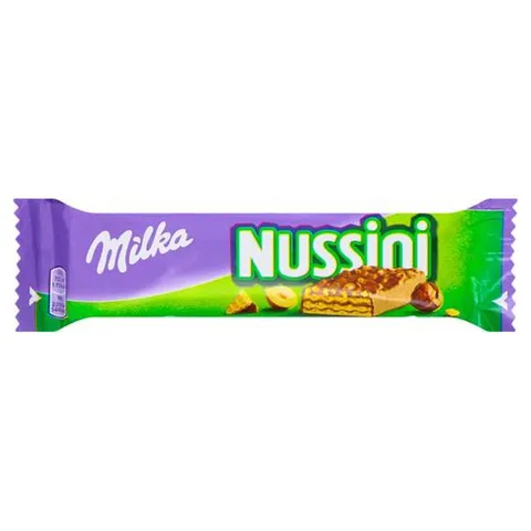 Вафлі Milka Нуссіні з фундуком і какао 31г (42292)