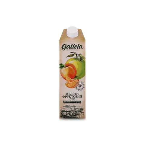 Сік Galicia мультифруктовий з м`якоттю 1л (45319)