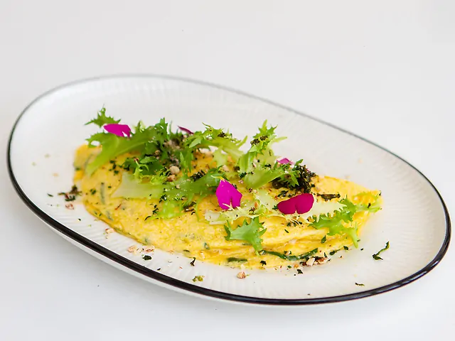 Омлет з крабом