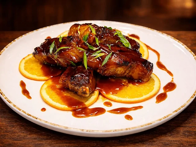 Ребра в медовому соусі чілі