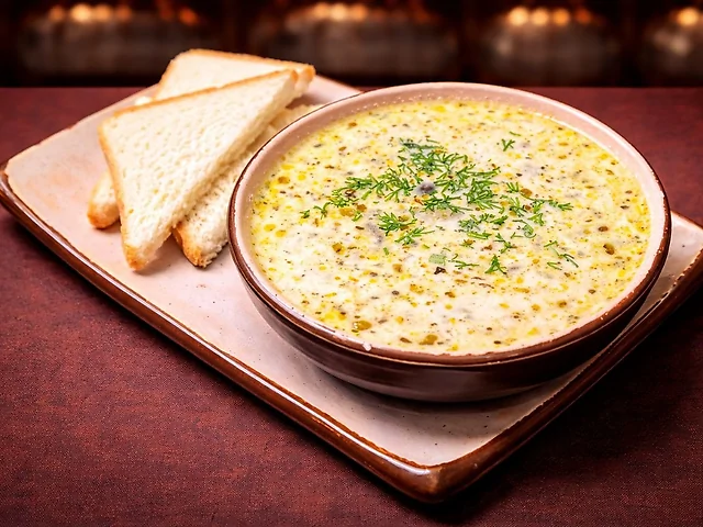 Юшка з грибами та рибою