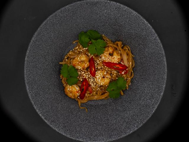 Рисовая лапша с креветкой
