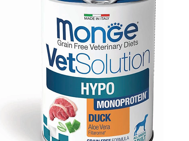 Monge VetSolution Canine Hypo Monoprotein Duck, качка 400 гр.