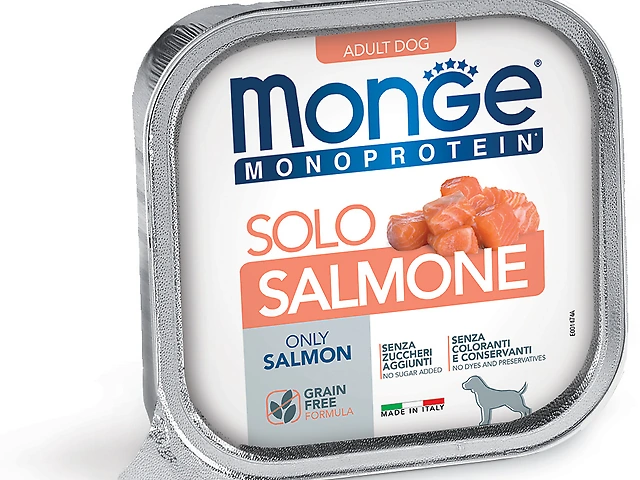 MONGE DOG WET Monoprotein Solo SALMON паштет, лосось 150гр