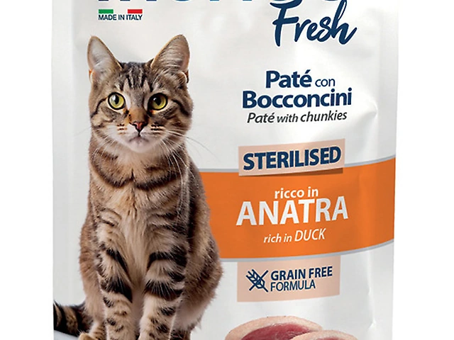 MONGE CAT WET Fresh Sterilised Chunkies rich in Duck пауч, паштет качка, 85 гр