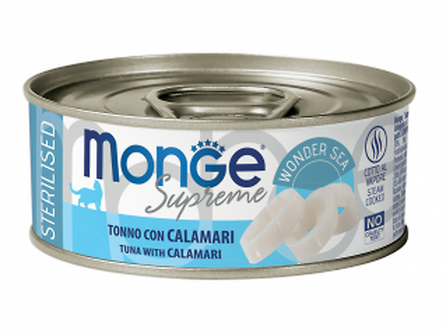 Monge Supreme Sterilised Cat, тунець з кальмаром 80 гр.