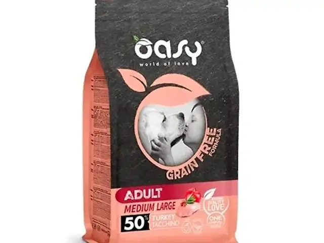 OASY GRAIN FREE FORMULA  Medium/Large для дорослих собак, індичка з яблуком та журавлиною 2,5 кг