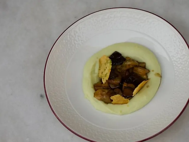 Рапани з пюре із васабі