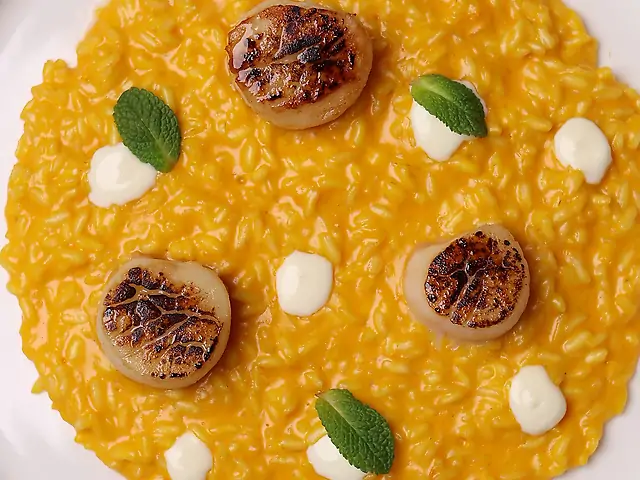 Гарбузове різото з гребінцями