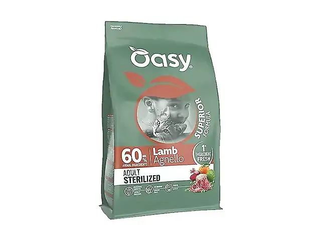 OASY SUPERIOR FORMULA з ягням для дорослих стерилізованих котів 0,3 кг