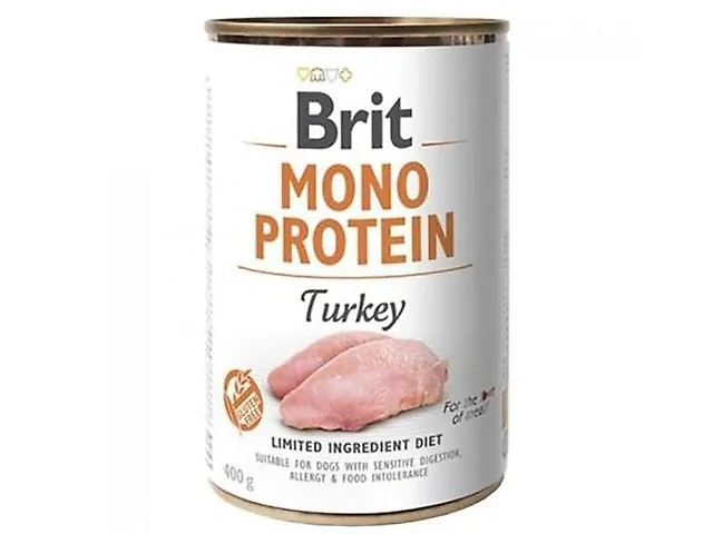 Brit Mono Protein Dog консерви з індичкою для собак, 400 г