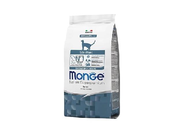 Monge CAT MONOPROTEIN Sterilised Trout, монопротеіновий корм для стерилізованих, з фореллю