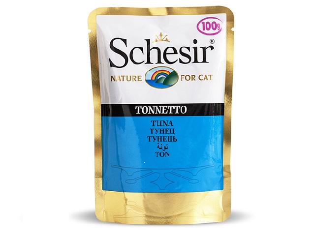 Schesir Cat Tuna, пауч для кішок, з тунцем, 100 г.