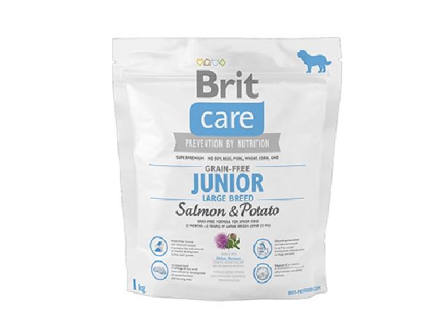 Brit Care Grain-Free Junior Large Breed Salmon & Potato / беззерновий, для цуценят великих порід, лосось і картопля