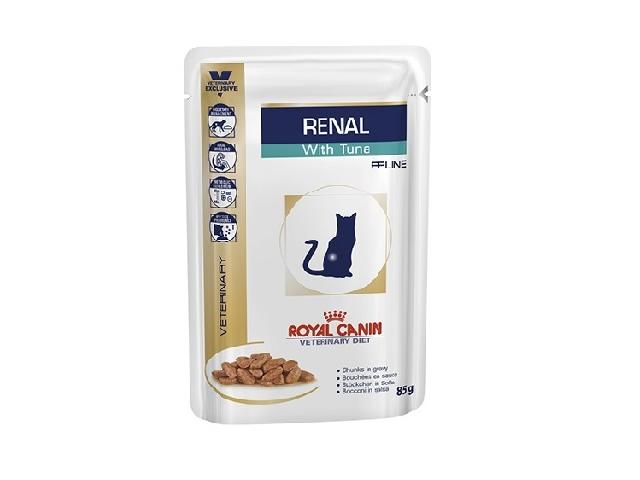 Royal Canin CatVetDiet RENAL TUNA CAT, дієтичний пауч для кішок при захворюваннях нирок, тунець, 85гр