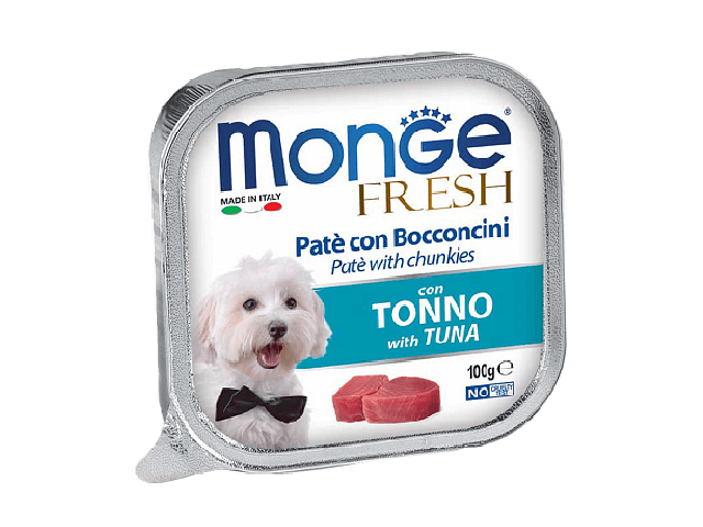 MONGE DOG FRESH Pate with Tuna, паштет з тунцем, 100g