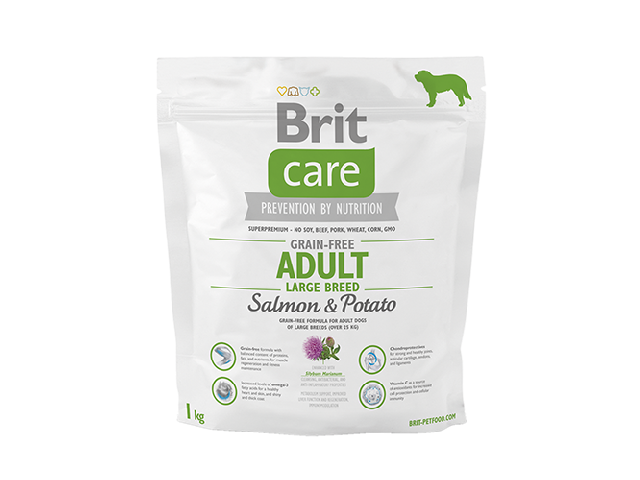 Brit Care Grain-Free Adult Large Breed Salmon & Potato / беззерновий, для дорослих собак великих порід, лосось і картопля