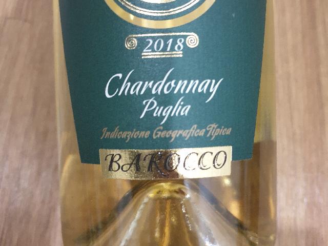 Barocco Chardonnay Salento 2018 / Барокко Шардоне 2018 бел.сух