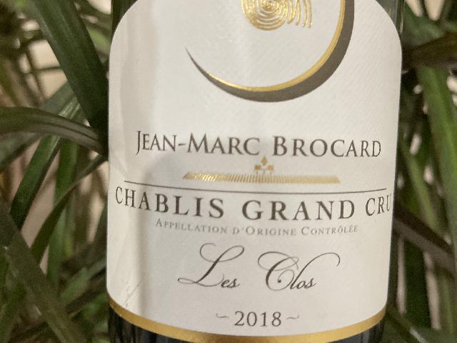 Вино Brocard Chablis Grand Cru Les Clos 2018, белое сухое, 0,75 л, Бургундия, Франция (арт 1603187 )