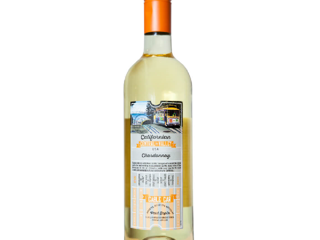 Вино Cable Car Chardonnay, белое сухое, 0,75 л, Калифорния, США (арт.1786510)