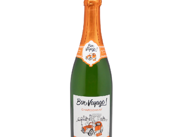 Вино игристое Bon Voyage Chardonnay Alcohol Free, белое полусухое, 0,75 л, Германия