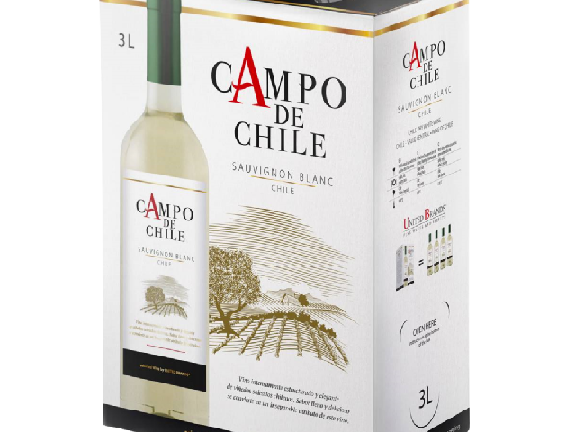 Campo de Chile Sauvignon Blanc, Bag in Box, белое сухое, 3л, Центральная Долина, Чили