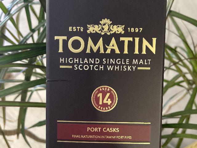 Виски TOMATIN 14  years   PORT CASK ( Шотландия) под. упаковка