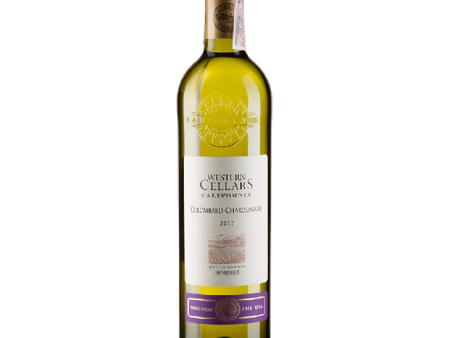 Вино Western Cellars Colombar - Chardonnay, белое сухое, 0,75 л, США (арт.1312710)