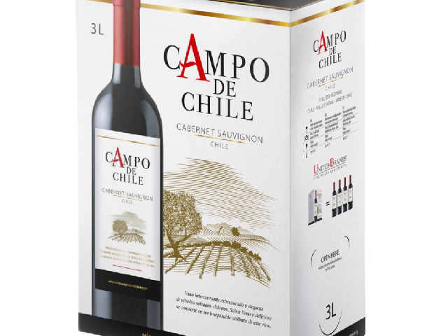 Campo de Chile Cabernet Sauvignon, Bag in Box, красное сухое, 3л, Центральная Долина, Чили