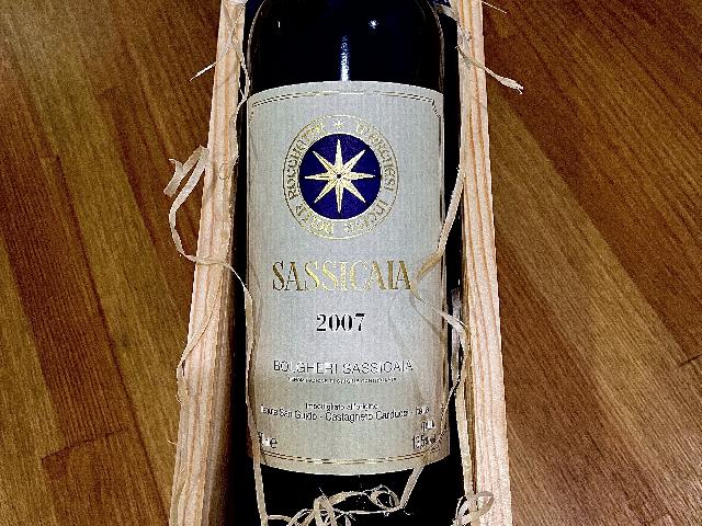 Вино San Guido Sassicaia 2007, красное сухое, 0,75 л, Тоскана, Италия (арт. 2071071)