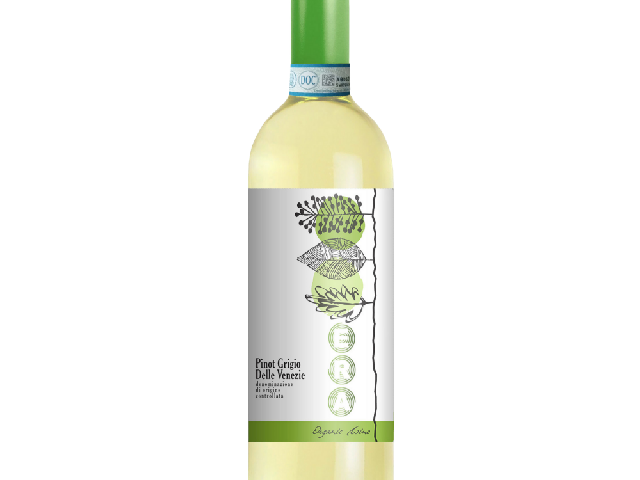 Вино Era Pinot Grigio Delle Venezie Organic, біле сухе, 0,75 л, Венето, Італія (Артикул: 2991210)