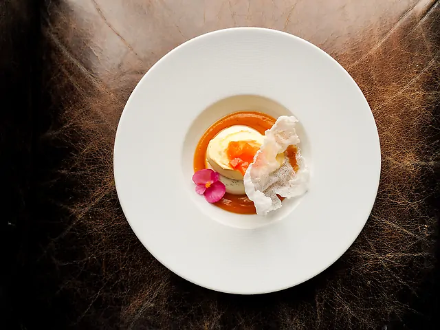 Ванільна панна-котта з гарбузовим кремом