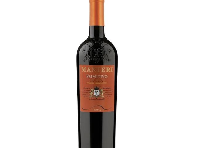 Вино Manieri Primitivo Puglia IGT 20 сухе черв. 13.5% 0.75л