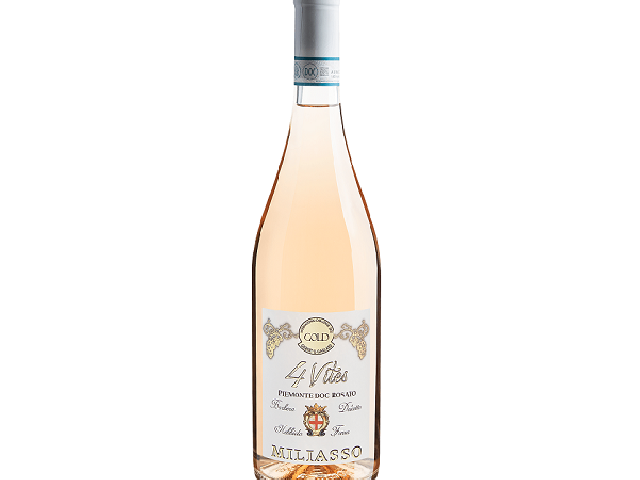 Вино Milasso 4 Vites Piemonte Rosato DOC сухе рожеве 12% 0.75л
