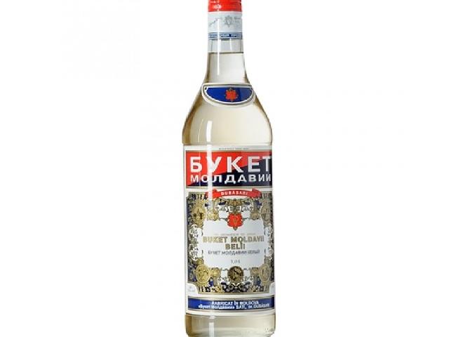 Вино Букет Молдавии сладкое белое 16%  1.0 л
