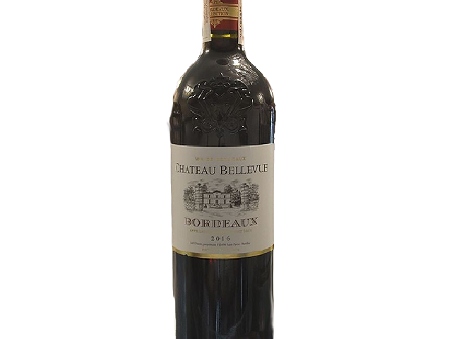 Вино AOP Bordeaux Chateau Bellevue, сухое красное, 12.5% 0,75