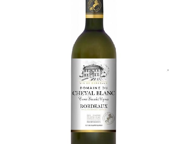 Вино Bordeuax Domaine du Cheval Blanc Cuvee Grandes Vignes белое сухое 12.5% 0.75