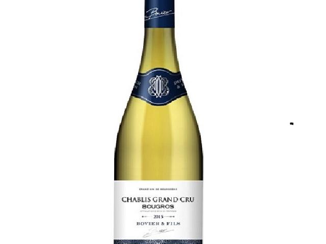 Вино Bovier Fils Chablis Grand Cru Bougros сухе біле 13% 0.75